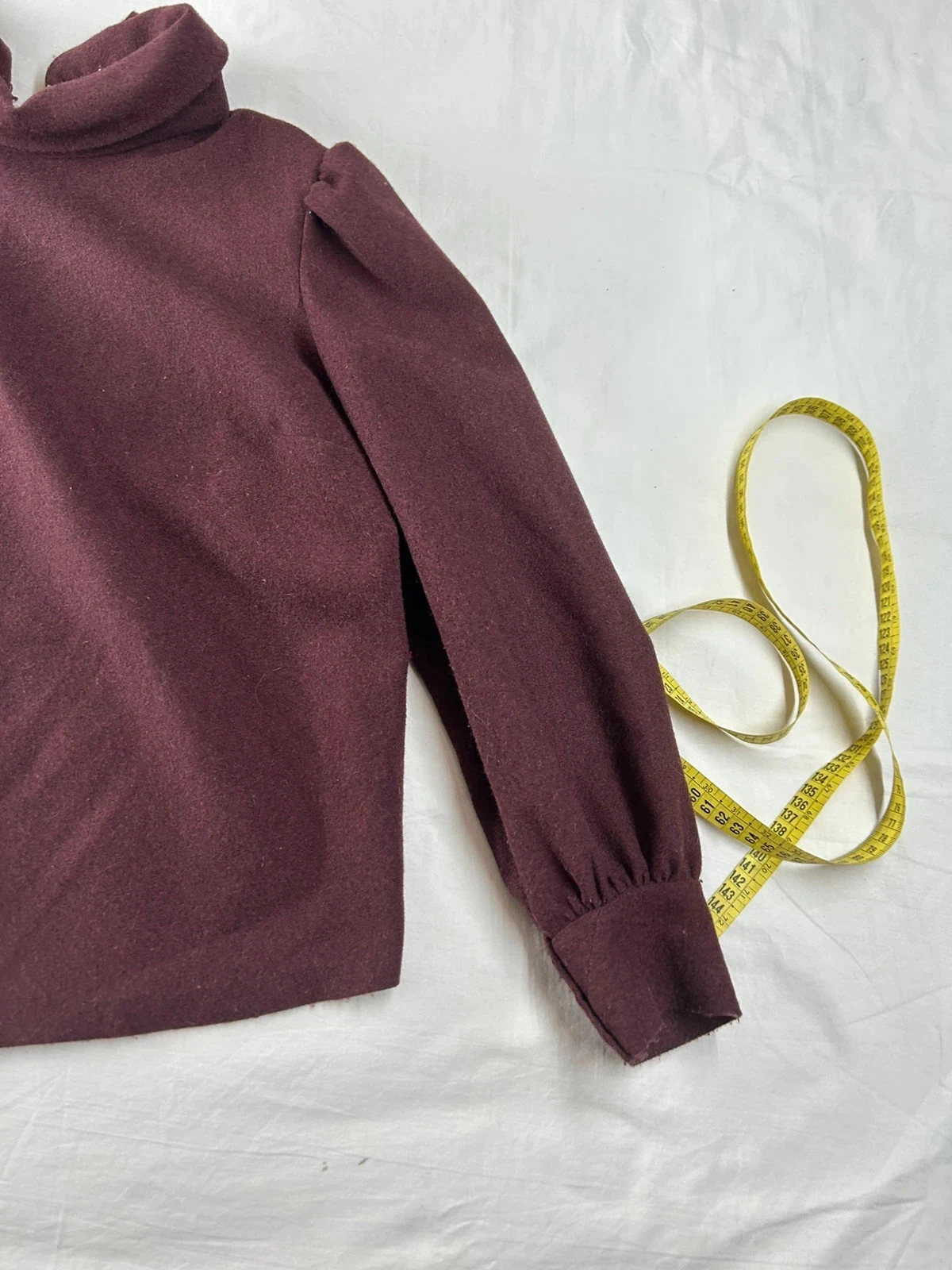 Sweat pull rouge bordeaux vintage – photo 4